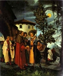 Saint florian taking leave of the monastery Saint florian taking leave of the monastery