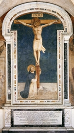 saint dominic adoring the crucifixion saint dominic adoring the crucifixion