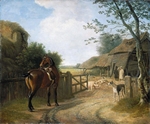 Daniel Beale at His Farm In Edmonton with his Favourite Horse