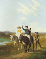 A Cavalcade of Children on Donkeys