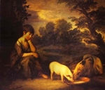 girl with pigs