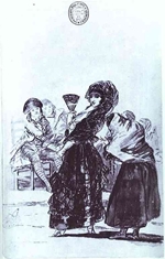 old beggar with a maja