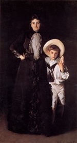 Mrs Edward L. Davis and Her Son Livingston