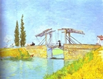 Drawbridge with Lady with Parasol