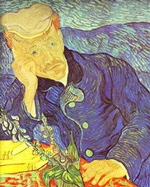 Portrait of Dr. Gachet Seated at a Table. Auvers-sur-Oise