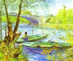Fishing in Spring, Pont de Clichy Fishing in Spring, Pont de Clichy