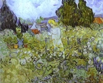 Mmlle. Gachet in her Garden at Auvers-sur-Oise