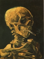 Skull with a Burning Cigarette Skull with a Burning Cigarette