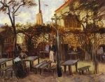 Terrace of the Cafè La Guinguuette Terrace of the Cafè La Guinguuette