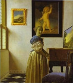 Lady
Standing at a Virginal