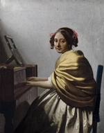 Young
woman seated at the virginals
