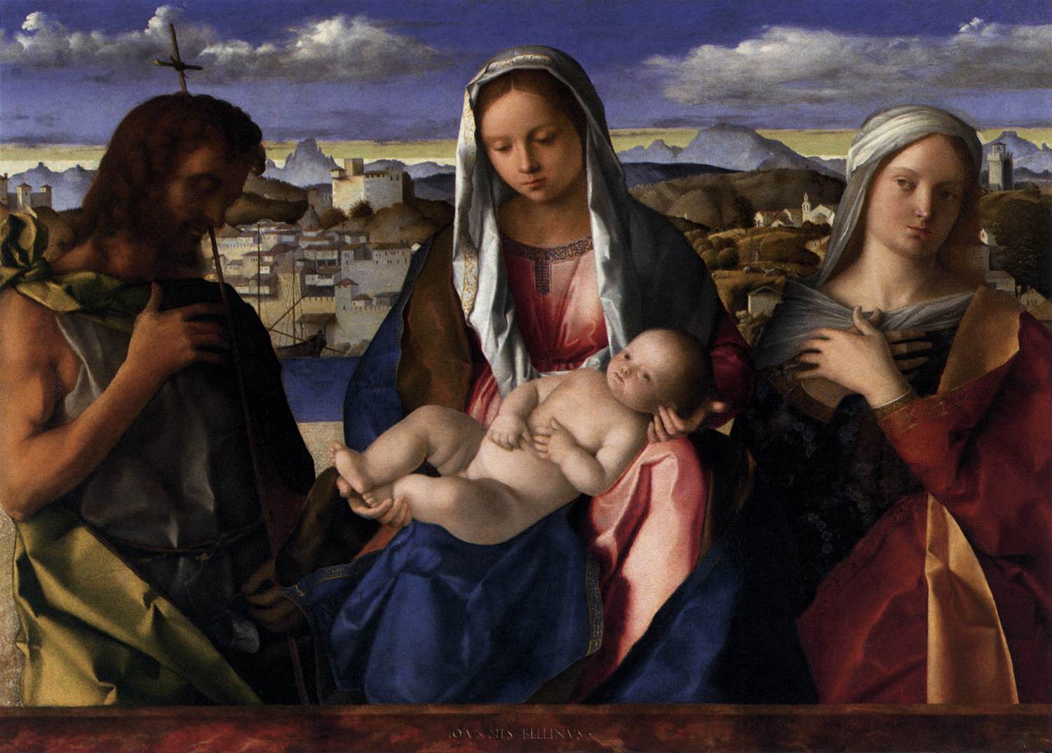 Madonna and Child with St John the Baptist and saints