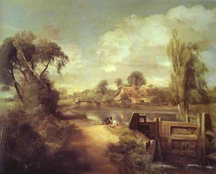 Landscape Boys Fishing