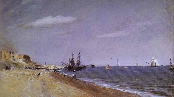 Brighton Beach with Colliers