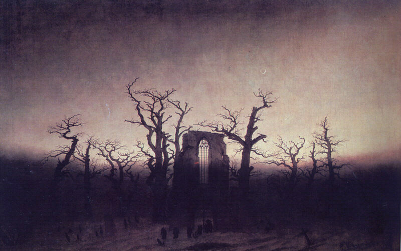 Abbey in the Oak woods