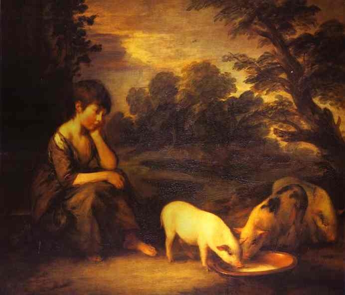 Girl with Pigs