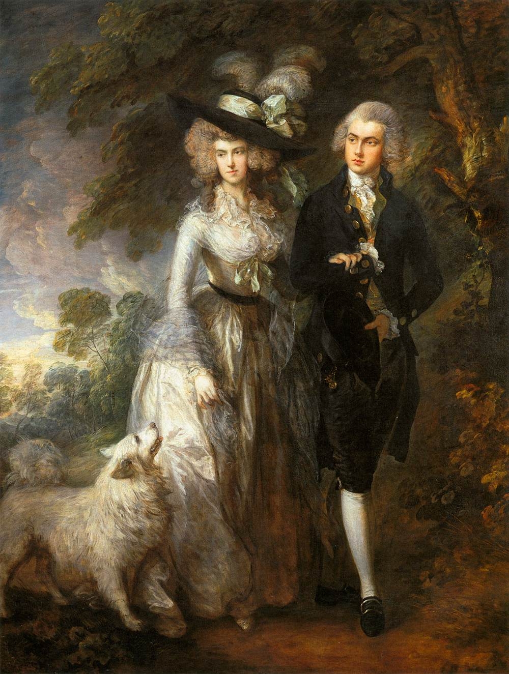 Mr and Mrs William Hallett the Morning Walk