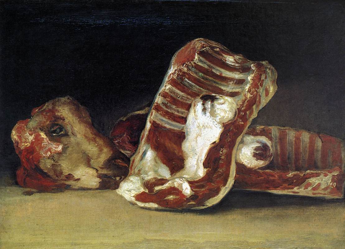 Head and Quarters of a Dissected Ram