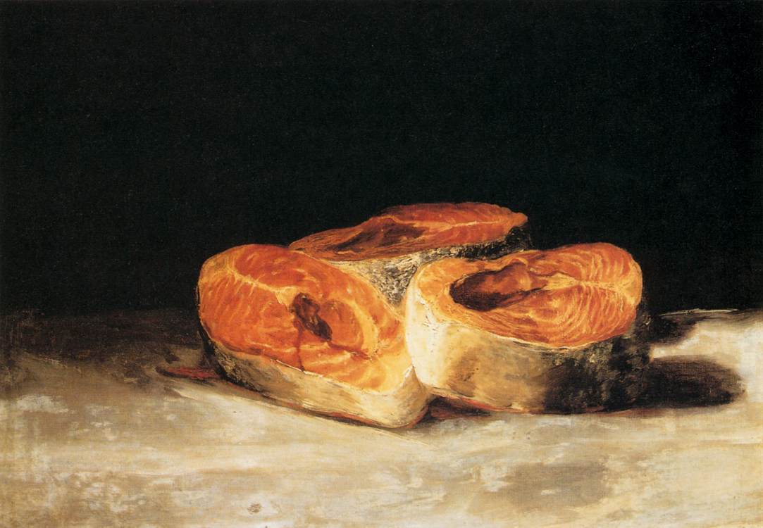 Still Life Three Salmon Steaks