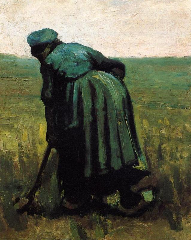 Peasant woman Digging