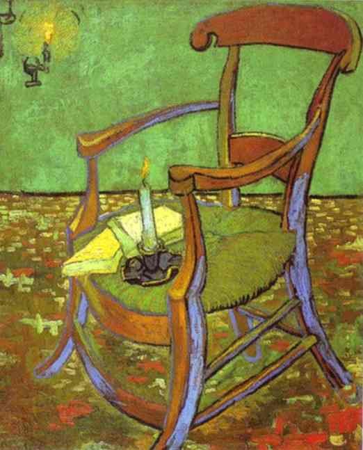 Gauguin's Chair with Books and Candle