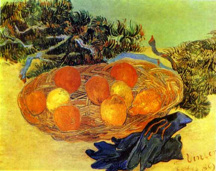 Still Life with Gloves and Pine Branch