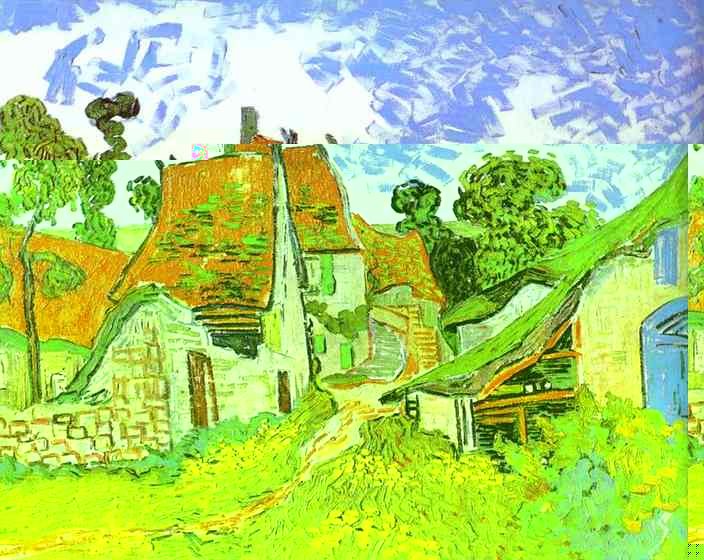 Village Street in Auvers. Auvers-sur-Oise