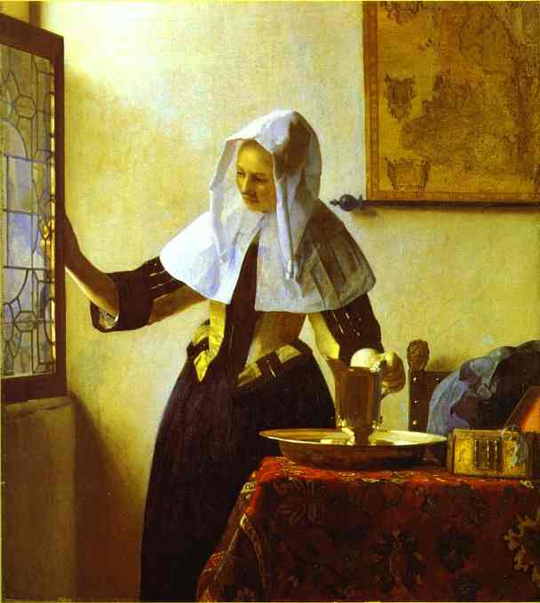 woman with a water jug