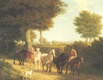 A String of Horses on Their Way to Market - Agasse A String of Horses on Their Way to Market - Agasse