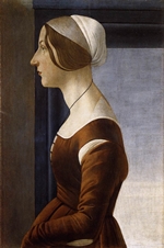 Portrait of a Young Woman - Botticelli Portrait of a Young Woman - Botticelli