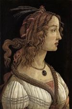 Portrait of a Young Woman - Botticelli Portrait of a Young Woman - Botticelli