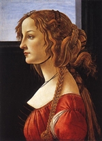 Portrait of a Young Woman - Botticelli Portrait of a Young Woman - Botticelli