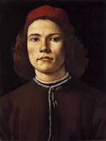 Portrait of a Young Man - Botticelli Portrait of a Young Man - Botticelli