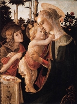 The Virgin and Child with Two Angels and the Young St John the Baptist - Botticelli The Virgin and Child with Two Angels and the Young St John the Baptist - Botticelli
