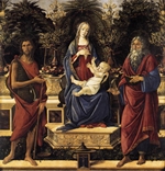 The Virgin and Child Enthroned (Bardi Altarpiece) - Botticelli The Virgin and Child Enthroned (Bardi Altarpiece) - Botticelli