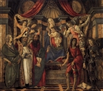 The Virgin and Child with Four Angels and Six Saints (Pala di San Barnaba) - Botticelli TheVirgin and Child with Four Angels and Six Saints (Pala di San Barnaba) - Botticelli