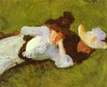 Two Girls on a Lawn Two Girls on a Lawn