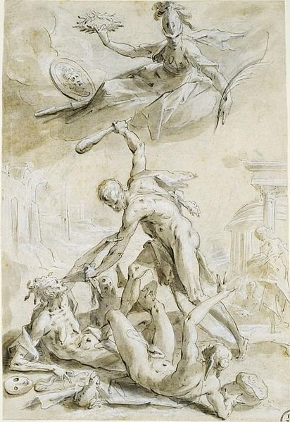 Hercules Defeating the Vices 